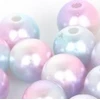 RAINBOW Apvalūs įvairiaspalviai perlo imitacijos karoliukai 10 mm, 5 vnt., šviesus