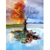 RAINBOW Deimantinio paveikslo-mozaikos 5D rinkinys (akučių klijavimas) 30x40 cm DK41161