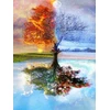 RAINBOW Deimantinio paveikslo-mozaikos 5D rinkinys (akučių klijavimas) 30x40 cm DK41161