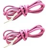 RAINBOW Elastiniai apvalūs batraiščiai 3 mm 150 cm su metaliniais antgaliais, spalva šviesiai violetinė