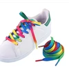 RAINBOW Įvairiaspalviai plokšti batraiščiai 8 mm 100 cm, spalva 1