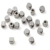 RAINBOW Metaliniai karoliukai 4 mm 20 vnt., spalva sidabro