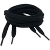 RAINBOW Platūs plokšti batraiščiai 14 mm 120 cm, spalva juoda