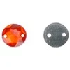 RAINBOW Prisiuvama akrilo akutė 10 mm, spalva raudona