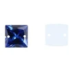 RAINBOW Prisiuvama akrilo akutė 10x10 mm, spalva mėlyna