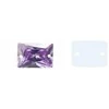 RAINBOW Prisiuvama akrilo akutė 10x15 mm, spalva šviesiai violetinė