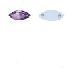RAINBOW Prisiuvama akrilo akutė 5x10 mm, spalva šviesiai violetinė