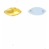 RAINBOW Prisiuvama akrilo akutė 5x10 mm, spalva geltona