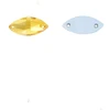 RAINBOW Prisiuvama akrilo akutė 5x10 mm, spalva geltona
