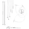 RAINBOW Rankinio fiksavimo etikečių laikikliai - plombos 5000 vnt. 127 mm Nr. 5