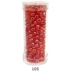 Stikliniai apvalūs karoliukai (biseris) Nr. 6/0 RainBow® plastikinėje tūbelėje 25 g, spalva 105