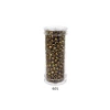 Stikliniai apvalūs karoliukai (biseris) Nr. 6/0 RainBow® plastikinėje tūbelėje 25 g, spalva 601
