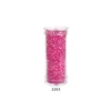 Stikliniai apvalūs karoliukai (biseris) Nr. 6/0 RainBow® plastikinėje tūbelėje 25 g, spalva 2203