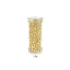 Stikliniai apvalūs karoliukai (biseris) Nr. 6/0 RainBow® plastikinėje tūbelėje 25 g, spalva 134