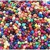 Stikliniai apvaūsi karoliukai (biseris) 6/0 RainBow® 10 g, spalva D4
