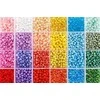 Stiklinių apvalių karoliukų (biserio) 6/0 RainBow® 24 spalvų po 10 g rinkinys, pastelinis
