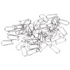 RAINBOW Užsegimai auskarams 12x8 mm, 50 vnt., spalva šviesaus sidabro