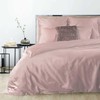 Patalynės komplektas Eurofirany Patalynės užvalkalų komplektas NOVA SATIN 125 | POWDER Rožinis (180x200-cm, 50x70-cm-2-vnt)