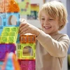 Didelės magnetinės konstravimo kaladėlės 3D, 111 elementų