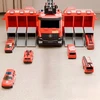 Didelis gaisrinės automobilis 7in1 su kopėčiomis, šviesomis ir garsais