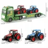 Didelis sunkvežimis-transporteris su traktoriais, šviesomis ir garsais, 65 cm