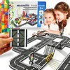 Magnetinis kelio konstravimo rinkinys vaikams, 41 elementas