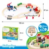 KINDERPLAY MEDINIS DĖKLAS TRAUKINIS AUTOMOBILIŲ TRAUKINIS