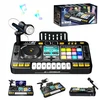 Vaikiška DJ konsolė-mikseris su mikrofonu, pianinu, LED ir Bluetooth, nuo 3 metų