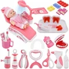 Vaikiškas gydytojo ir odontologo rinkinys click4TOYS, rožinis, dėkle