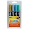 Marvy Uchida Akriliniai markeriai "Marvy Decocolor Acrylic" #315-4M Metalic. 4 vnt