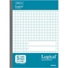 Užrašų knygelės „Logical Swing Notebook – Casual Color Series“ su sidabro jonų danga, semi B5 langeliais 5 mm- įv. spalvų (5 vnt.) HB5-H511-5P