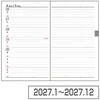 Japoniškas verslo darbo kalendorius 2027 "Business Diary " kišeninis, juodas, BU-001M-27D