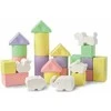 Kaladėlių kūdikiams rinkinys iš natūralių ryžių “Mochi Rice Animal Blocks”