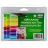Markeriai tekstilei teptukiniu galiuku Marvy Fabric Marker #530-6D Brilliant, 6 vnt.