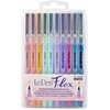 ‎UCHIDA OF AMERICA, CORP. MARVY rašikliai teptukiniu galiuku #4800-10P „Le Pen Flex” Pastel, 10 vnt.