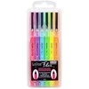 MARVY rašikliai teptukiniu galiuku #4800-6F „Le Pen Flex” Neon, 6 vnt.