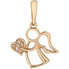 Auksinis pakabukas su cirkoniais "Angelas" Brasco 65078