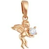 Auksinis pakabukas su cirkoniu "Angelas" Brasco 58242