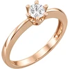 Auksinis žiedas su cirkoniu Brasco 36777