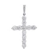 Balto aukso kryželis su LAB deimantais Brasco 64271