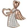 Paauksuotas sidabrinis pakabukas su cirkoniais "Angelas" Brasco 64531