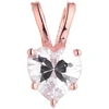 Paauksuotas sidabrinis pakabukas su cirkoniu "Širdelė" Brasco 64524