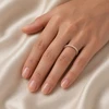 Paauksuotas sidabrinis žiedas su cirkoniais Brasco 58835