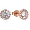 Paauksuoti sidabriniai auskarai su cirkoniais Brasco 55823