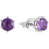 Sidabriniai auskarai su ametistais Brasco 62206