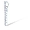 Sidabrinis kryželis su cirkoniais Brasco 59610