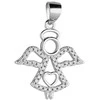 Sidabrinis pakabukas su cirkoniais "Angelas" Brasco 53001