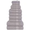 Rankšluostis Rankšluosčių rinkinys, 12vnt., pilki, 100% medvilnė, 360g/m²