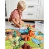 WOOPIE Konstrukcinis Rinkinys 2-in-1 Stalo Žaidimas Dinozaurai + Kauliukas 46 vnt.