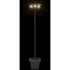 Pakabinamas šviestuvas 3-Head Lamp Post With Planter Juoda 32 x 32 x 188 cm